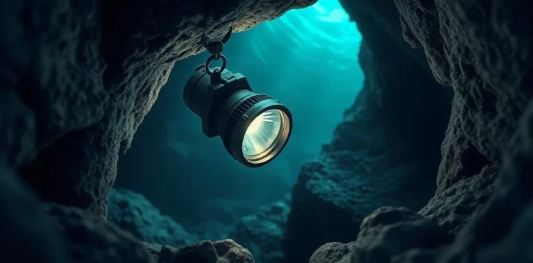 Hero illustration for the article “Buyer’s Guide to Choosing a Dive Light for All Conditions”