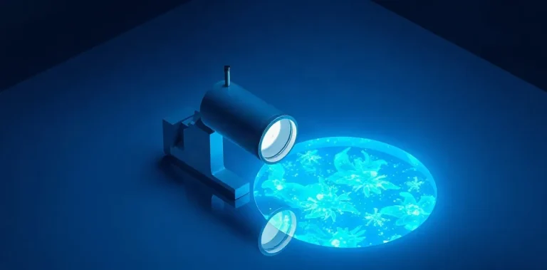 Hero illustration for the article “Fluorescence for Underwater Research: Research Summary”