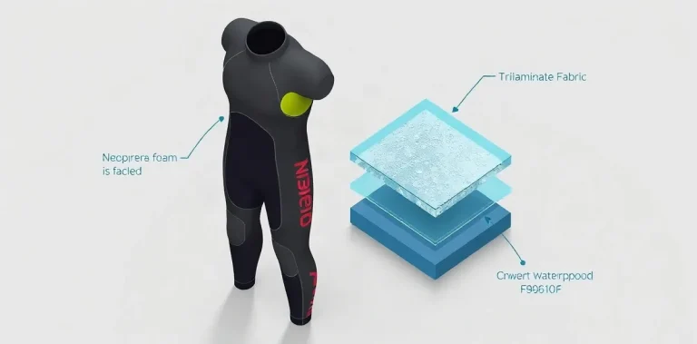 Hero illustration for the article “Comparing Dive Suit Materials: Thermal Protection &”