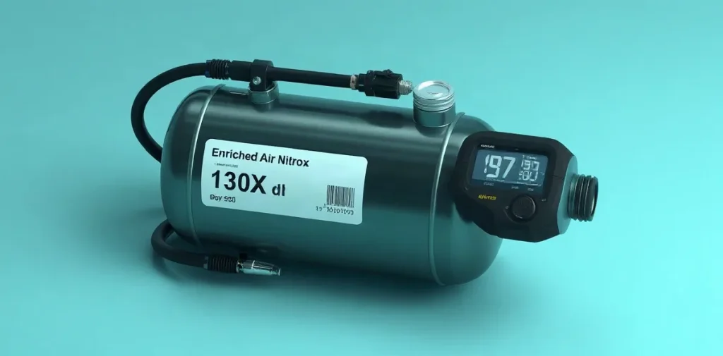 Hero illustration for the article “How Nitrox Adoption Changes Recreational Diving Safety”