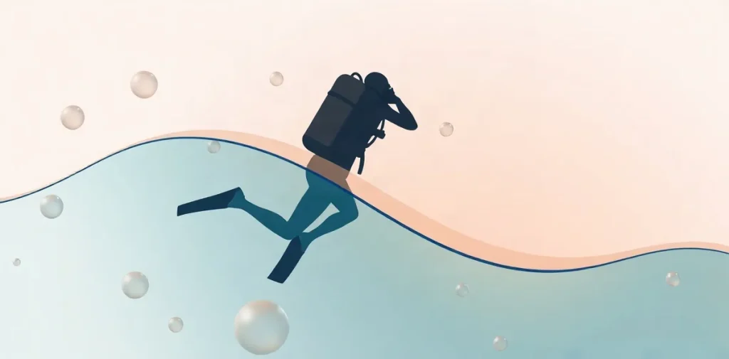 Hero illustration for the article “Dive Medicine Primer: Essential Physiology Every Diver Knows”