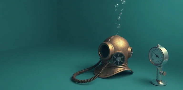 Hero illustration for the article “A Brief History of Diving and Decompression Illness”