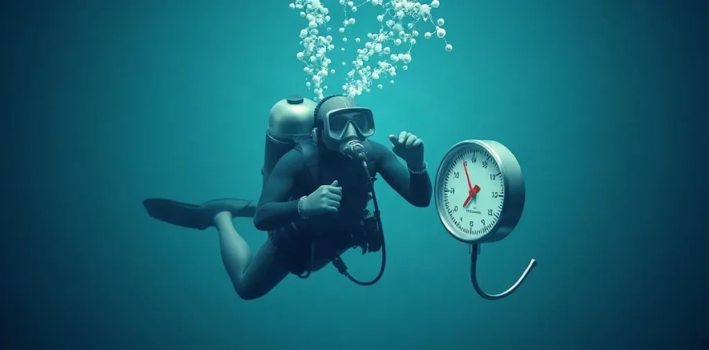 Hero illustration for the article “How Pressure Amplifies Nitrogen Narcosis Effects on Divers”