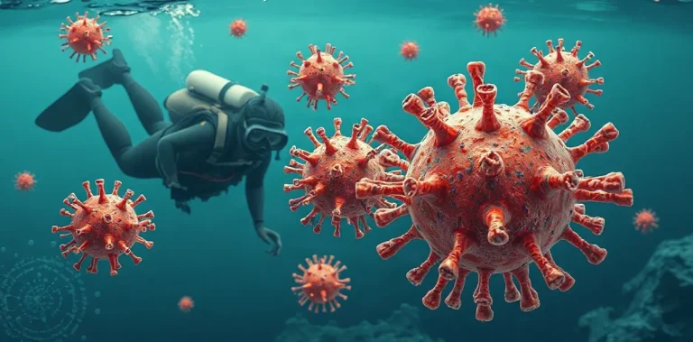 Hero illustration for the article “The Science Behind Dive-Induced Immune System Modulation”