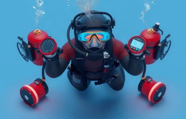 Hero illustration for the article “The Role of Redundant Systems in Enhancing Dive Safety”