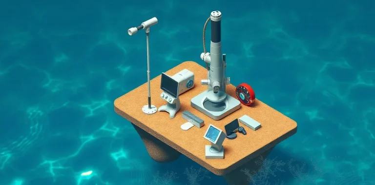 Hero illustration for the article “Science Diving: Protocols and Techniques for Underwater”