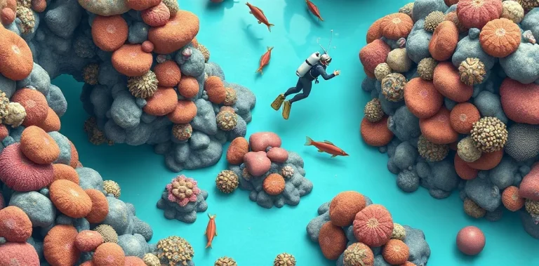 Hero illustration for the article “Safe Diving Practices at the Great Barrier Reef: Health Tips”