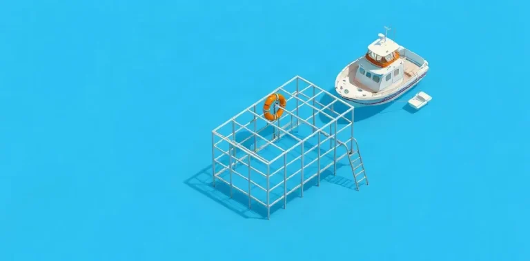 Hero illustration for the article “Shark Cage Diving: What to Know Before You Go”