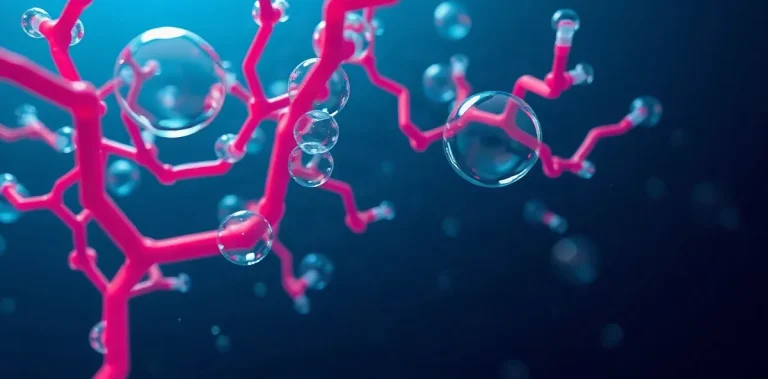 Hero illustration for the article “Blood-Bubble Interaction in Decompression Sickness”