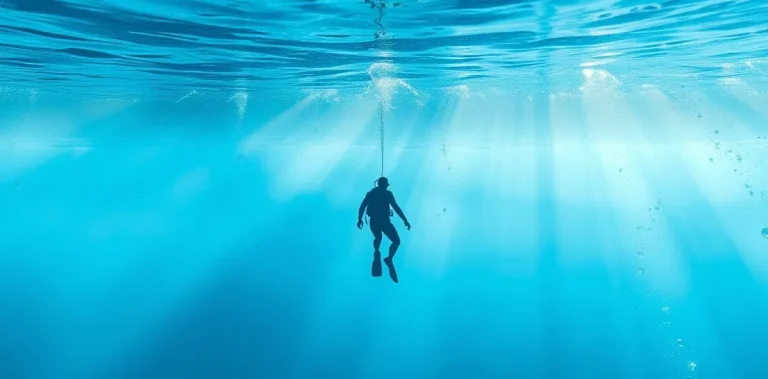 Hero illustration for the article “Can Anybody See Me? Visibility Underwater”