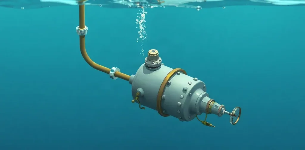 Hero illustration for the article “Commercial Diving Gas and Bell Operations: Research Summary”