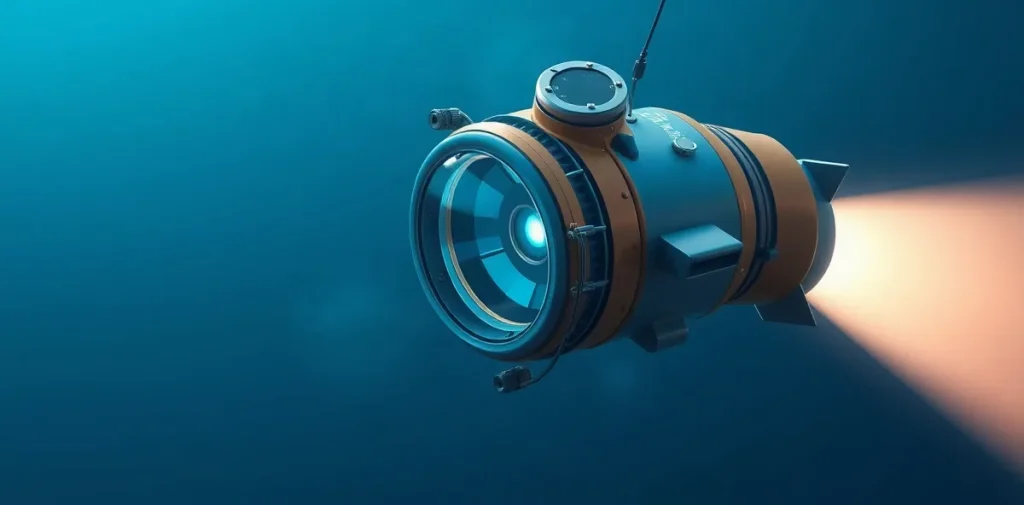 Hero illustration for the article “DEEP ROVER Submersible Operations for Science”
