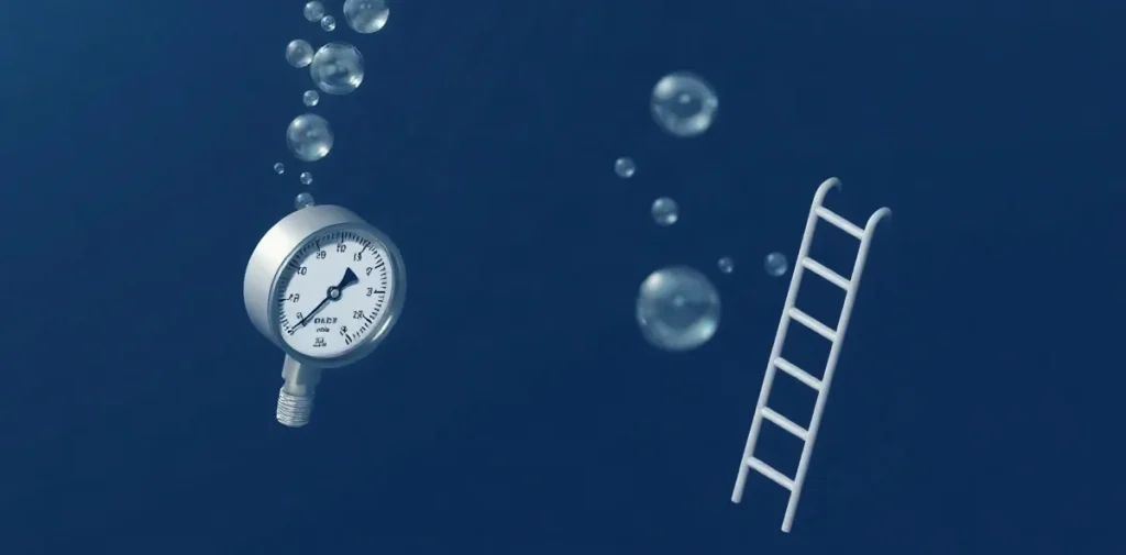 Hero illustration for the article “Hydrogen Diving and Biochemical Decompression”