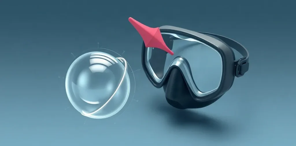Hero illustration for the article “Equalization Problems in Scuba Diving: When to Stop”