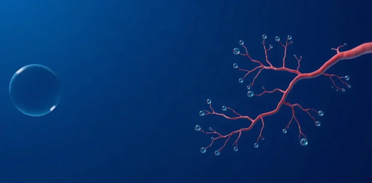 Hero illustration for the article “Decompression Sickness vs. Arterial Gas Embolism”