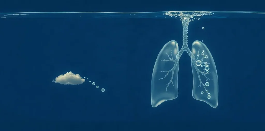 Hero illustration for the article “Decompression Sickness vs. Immersion Pulmonary Edema”