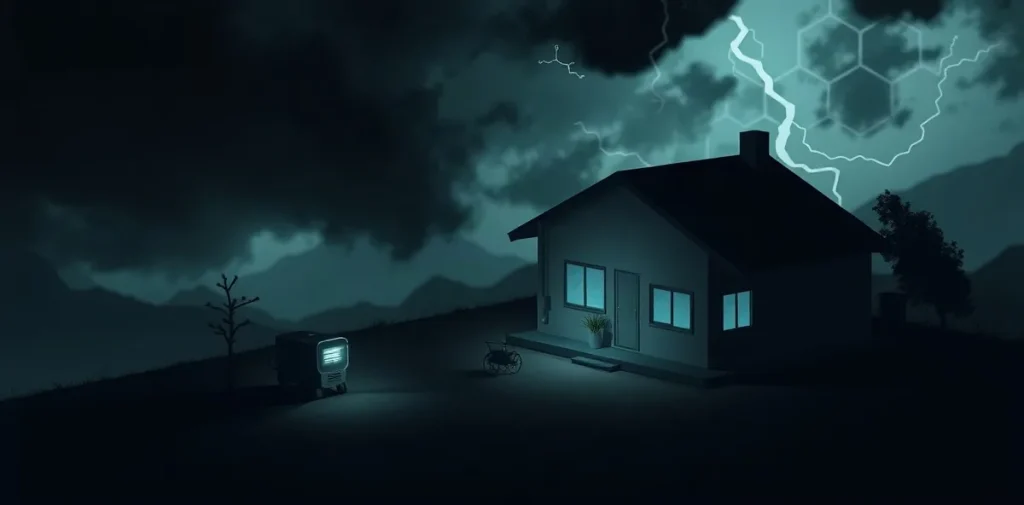 Hero illustration for the article “Storm-Related Carbon Monoxide Poisoning”