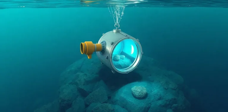 Hero illustration for the article “Submersibles in Scientific Diving”