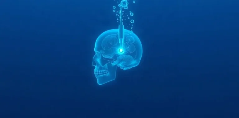Hero illustration for the article “Transcranial Doppler Monitoring in Diving Medicine”